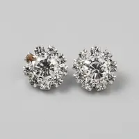 Brass Rhinestone Shank Buttons