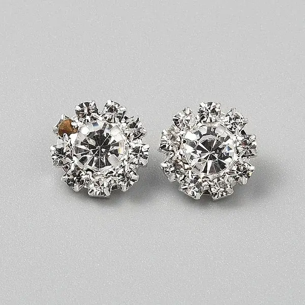 Brass Rhinestone Shank Buttons