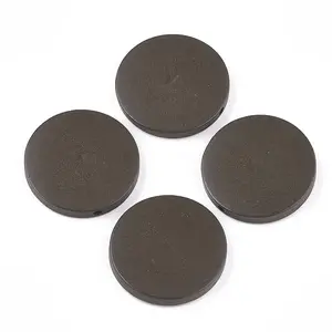 Painted Natural Wood Beads