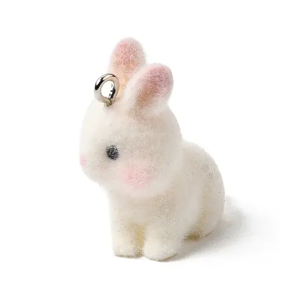 Flocking Opaque Resin Pendants