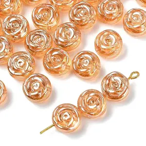 30Pcs Electroplate Glass Beads
