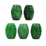 Natural Myanmar Jade Dyed Beads