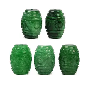 Natural Myanmar Jade Dyed Beads