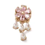 Brass Micro Pave Cubic Zirconia Pendants