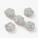 Handmade Polymer Clay Rhinestone Beads