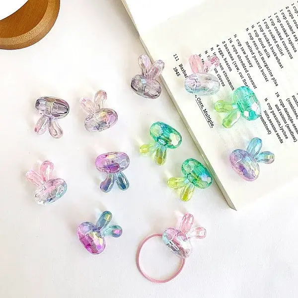 Transparent Crackle Acrylic Beads