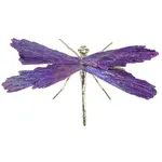 Electroplate Natural Tourmaline Insect Dragonfly Figurine
