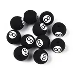 Handmade 8 Ball Polymer Clay Beads