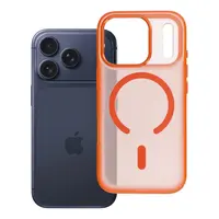 Zadní kryt FLEXLINE MAG COVER Case compatible with MagSafe pro Apple iPhone 17 Pro, oranžová
