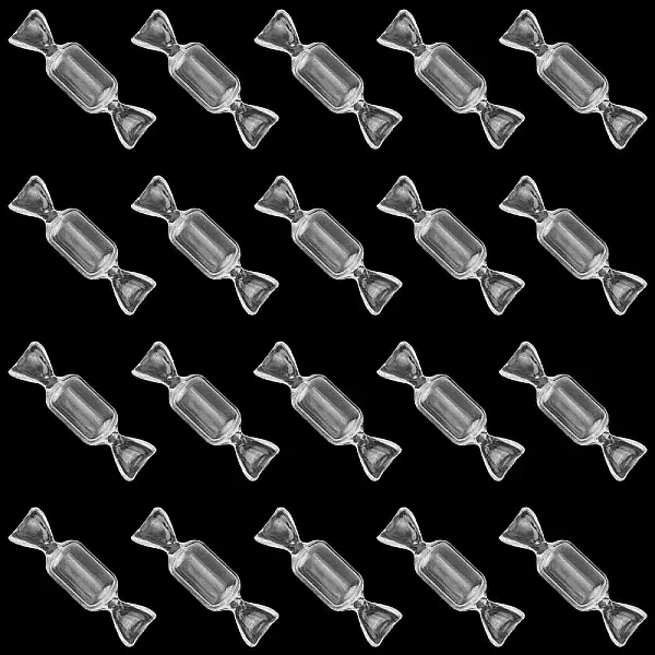 Transparent Plastic Candy Shaped Trinket Storage Boxes