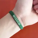 Silicone Motivational Quote Word Bangles