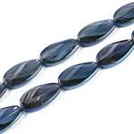 Electroplate Transparent Glass Beads Strands