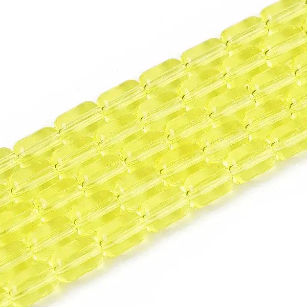 Transparent Glass Beads Strands