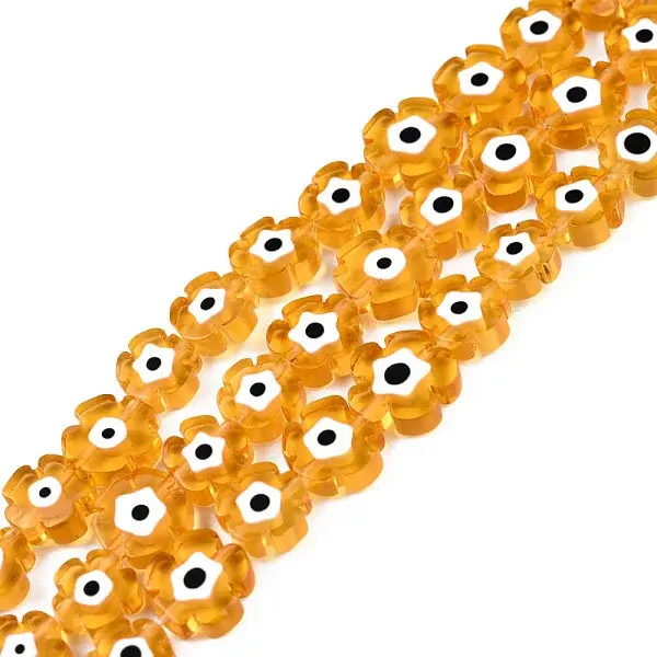 Handmade Evil Eye Lampwork Beads Strands