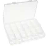 2Pcs Plastic Bead Storage Containers