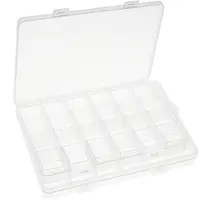 2Pcs Plastic Bead Storage Containers