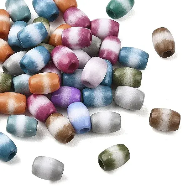 Opaque Acrylic European Beads