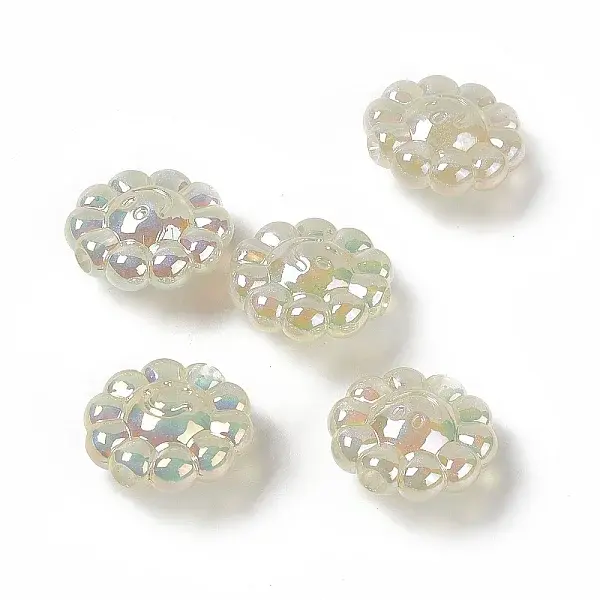 UV Plating Acrylic European Beads