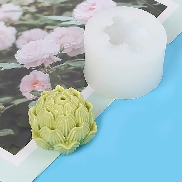 DIY Silicone Flower Candle Molds