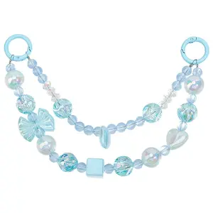 2Pcs Bowknot Heart Plastic Pendant Decorations