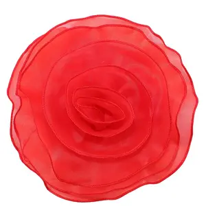 3D Flower Polyester Multilayer Ornament Accessories