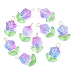 10Pcs Glass Pendants
