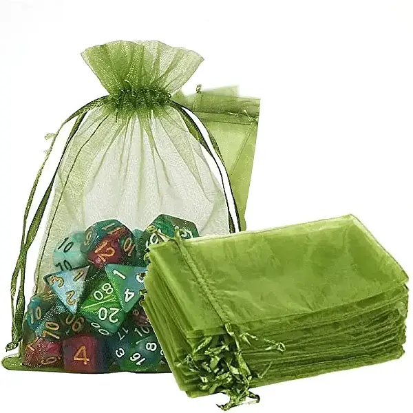 Rectangle Organza Drawstring Storage Bags