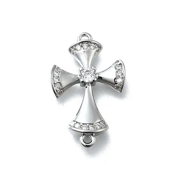 Brass Micro Pave Cubic Zirconia Pendants