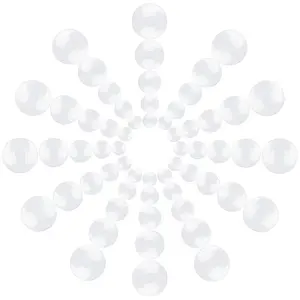 100Pcs 5 Styles Transparent Glass Cabochons