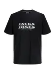 Jack & Jones Junior Tričko 'JCOFUSION'  čierna / biela