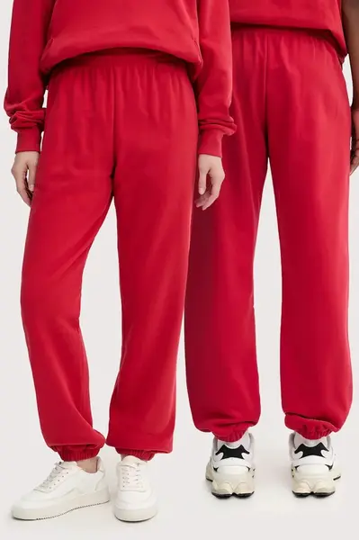 Bavlněné tepláky Pangaia černá barva, 10000295