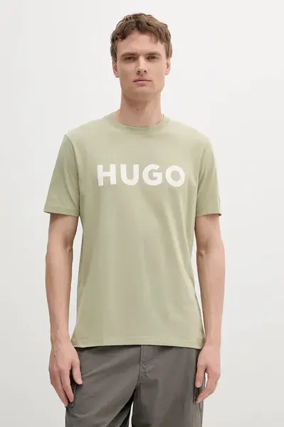 Bavlněné tričko HUGO Dulivio
