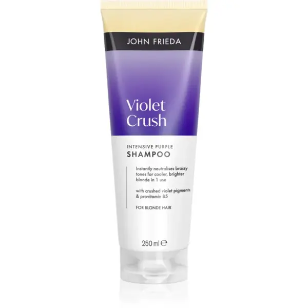 John Frieda Violet Crush Intense Purple Shampoo fialový šampon pro blond vlasy 250 ml