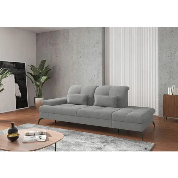 Sit & More LENOŠKA, textil, světle šedá