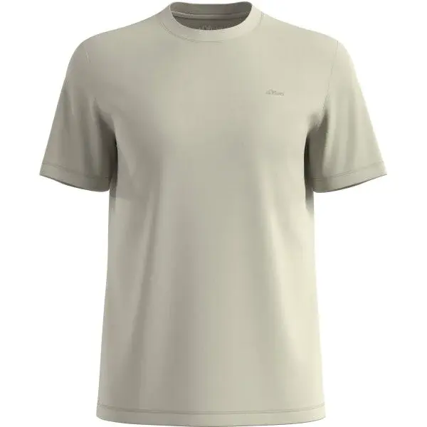 s.Oliver RL T-SHIRT Pánské tričko, béžová, velikost