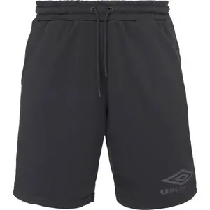 Umbro ICONIC LOGO SHORT Pánske voľnočasové šortky, čierna, veľkosť