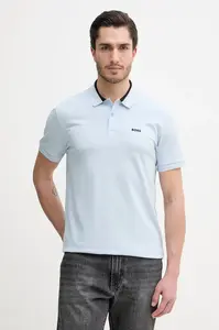 BOSS Green polo pánské bavlněné s elastanem