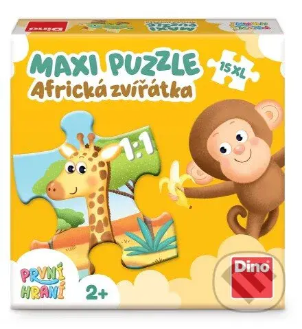 První hraní: Africká zvířátka 15 maxi puzzle - puzzle z kategorie Maxi dílky