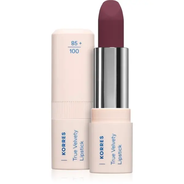 Korres True Velvety Lipstick krémová rtěnka se saténovým finišem odstín Deep Berry 3 g
