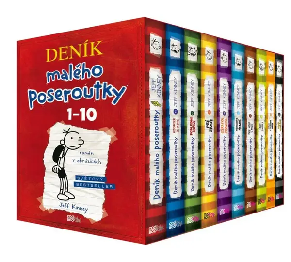 Deník malého poseroutky BOX 1-10 (poškozená) - Jeff Kinney