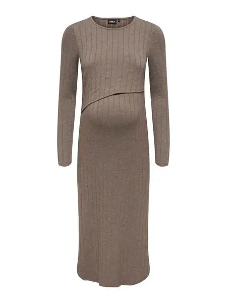 Only Maternity Šaty 'OLMDandra'  čokoládová