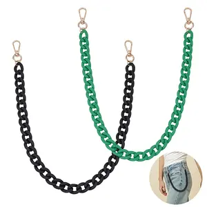 2Pcs Acrlic Curb Chain Bag Extender Chains