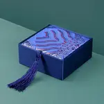 Chinese Style Wave Brocade & Satin Box