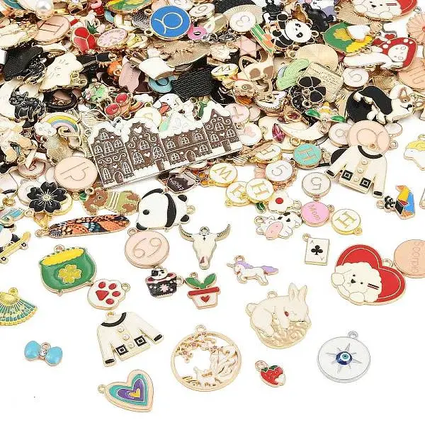 Alloy Enamel Pendants