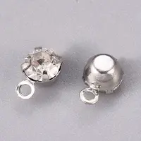 Brass Rhinestone Pendants