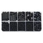 100G 10 Styles Frosted Opaque Glass Seed Beads Set