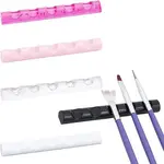 5Pcs 5 Cololrs 5 Grids Plastic Nail Art Brush Pen Holder Stand