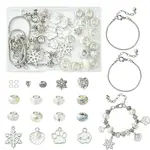 DIY Brass & Alloy European Style Bracelets Making Kits