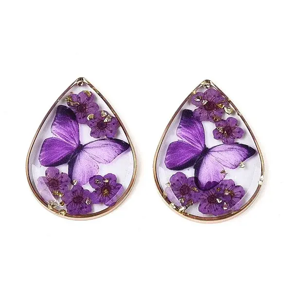 Transparent Epoxy Resin Pendants