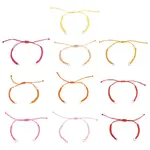 30Pcs 10 Styles Adjustable Waxed Polyester Cord Bracelet Making